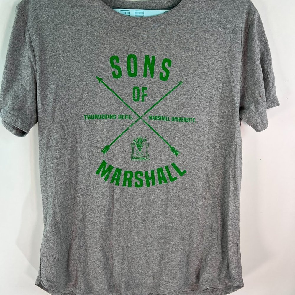 Alma Mater Mens Sons Of Marshall Gray Short Sleeve Graphic T-Shirt Size XL